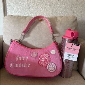 Beautiful JUICY COUTURE cherry Blossom Juicy Girls Rule Shoulder Bag Water...